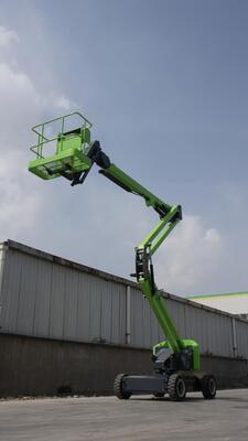 comprar Plataforma Elevatória Articulada de Lança Estreita de Emissão Zero Verde 30 online manufacture