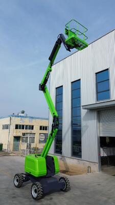 Beli Green Diesel Articulating Boom Lift 20m-38m Tinggi Articulating Manlift online manufacture