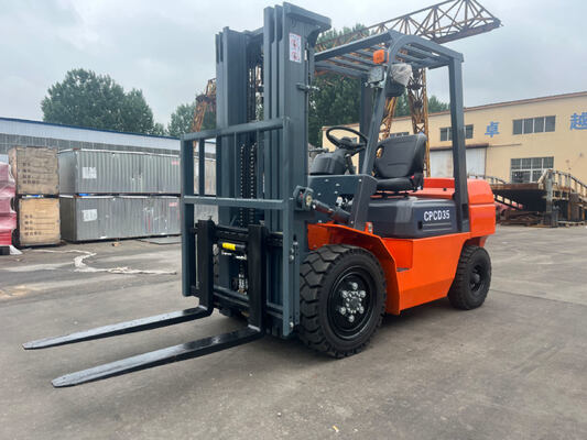 buy CPCD15 3.5 Ton Diesel Forklift 3500kgs Forklift Lift Truck For Warehouse online manufacture
