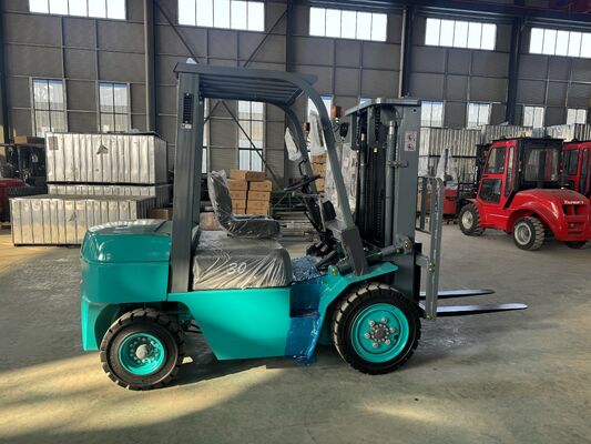 kopen Blauw en grijs CPCD25 Diesel vorkheftruck 3,5 ton voor materiaalverwerking online manufacture