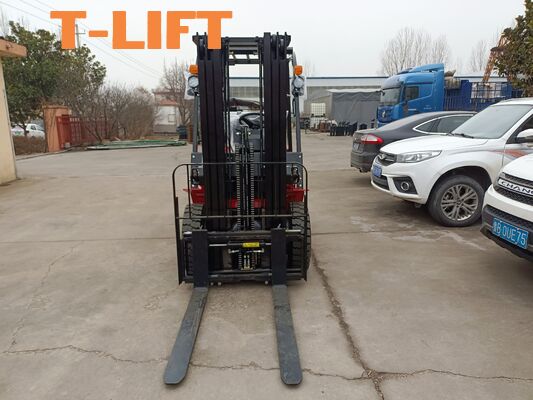acquistare Carrello elevatore a forcale alimentato a GPL da 4,0 tonnellate CPCD40 con albero da 5 m per uso in centri logistici fabbricazione online