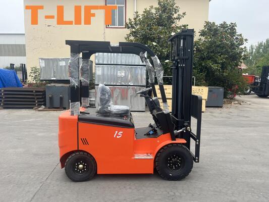 Buy 1.5 Ton Polyurethane Tire Electric Forklift CPD15 Non-Marking Solid Wheels Indoor Floor Protection Clean Warehouse Truck online manufacture