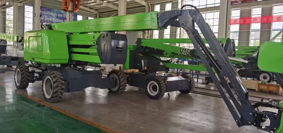 Beli Teleskopik Boom Lift Elektrik yang Disesuaikan 16m-26.3m Manlift Teleskopik Boom online manufacture