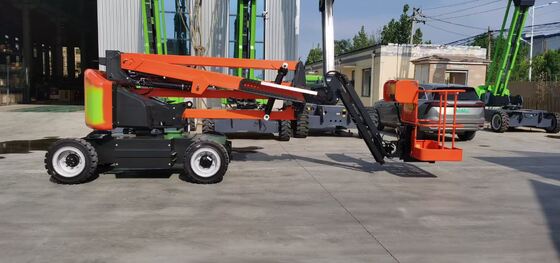buy Customized Diesel Articulating Boom Orange Telescopic Boom Manlift online manufacture